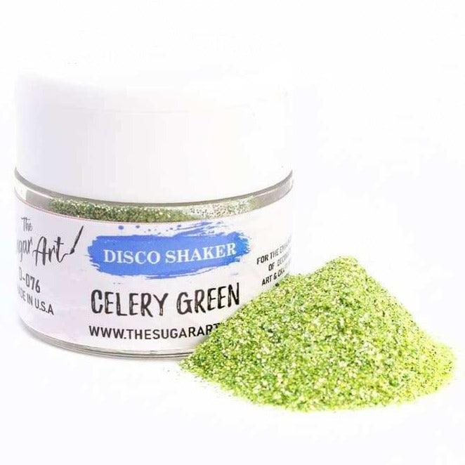 Celery Green Glitter "Disco Shakers" - ViaCheff.com
