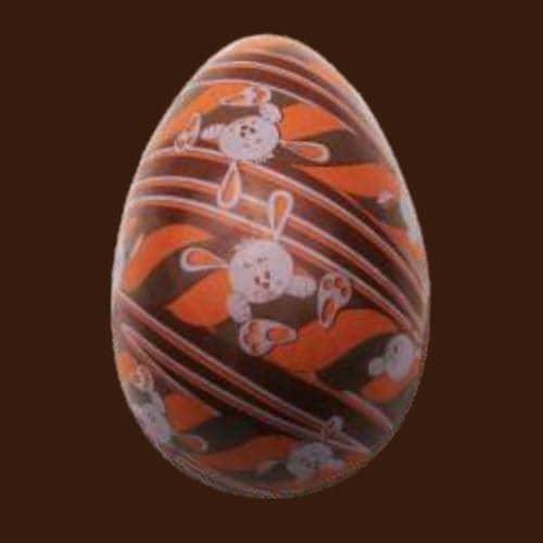 Easter Egg 50g Pattern 1 - Chocolate Transfer Mold (10 Cavities) - ViaCheff.com