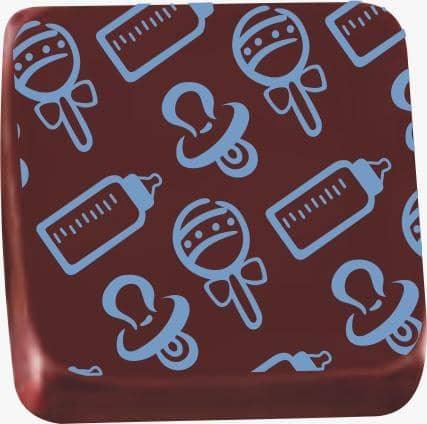 Baby Shower Blue  - Transfer Sheet For Chocolate 29 x 39 (cm) - ViaCheff.com
