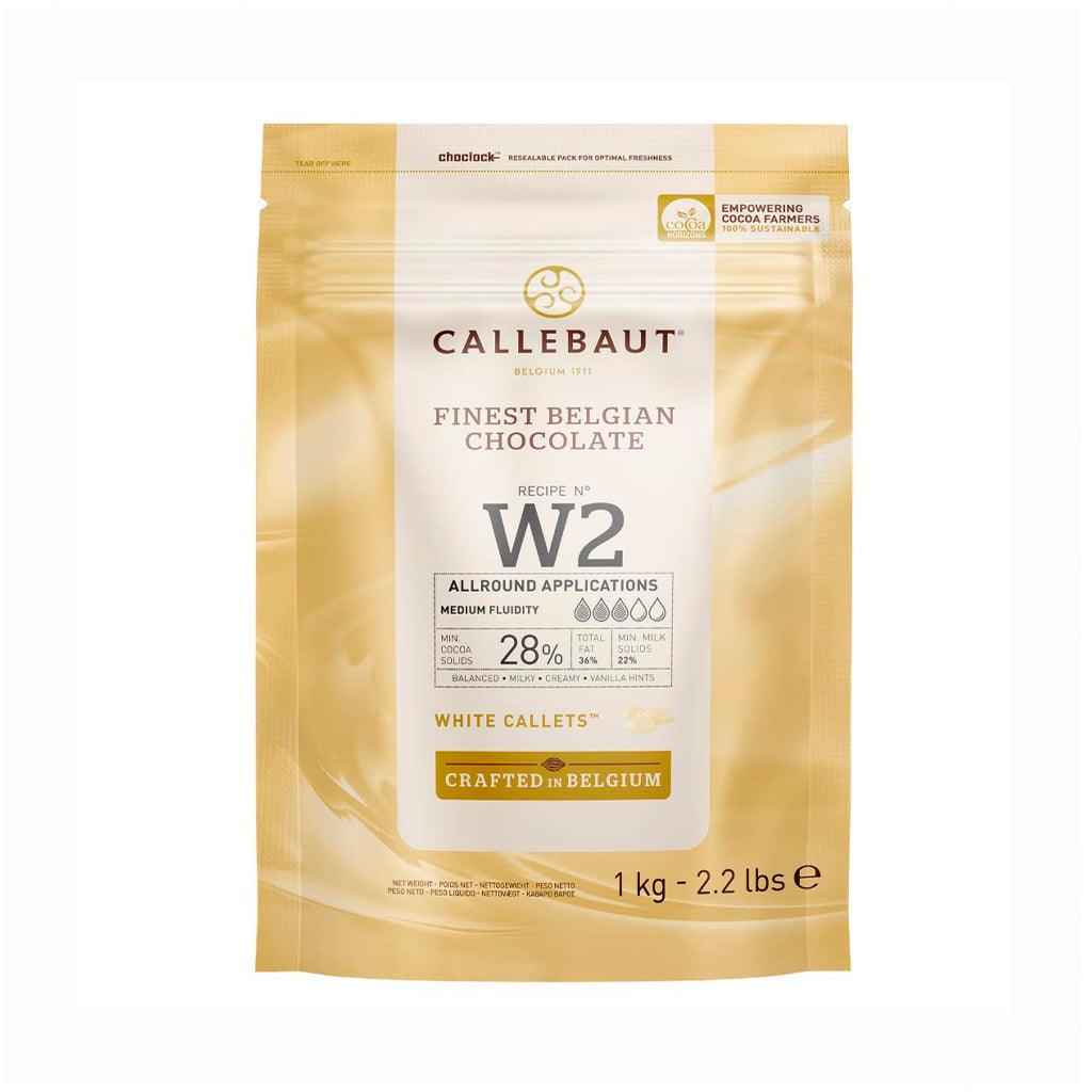 Callebaut Finest Belgian Chocolate White  Callets 1Kg - ViaCheff.com