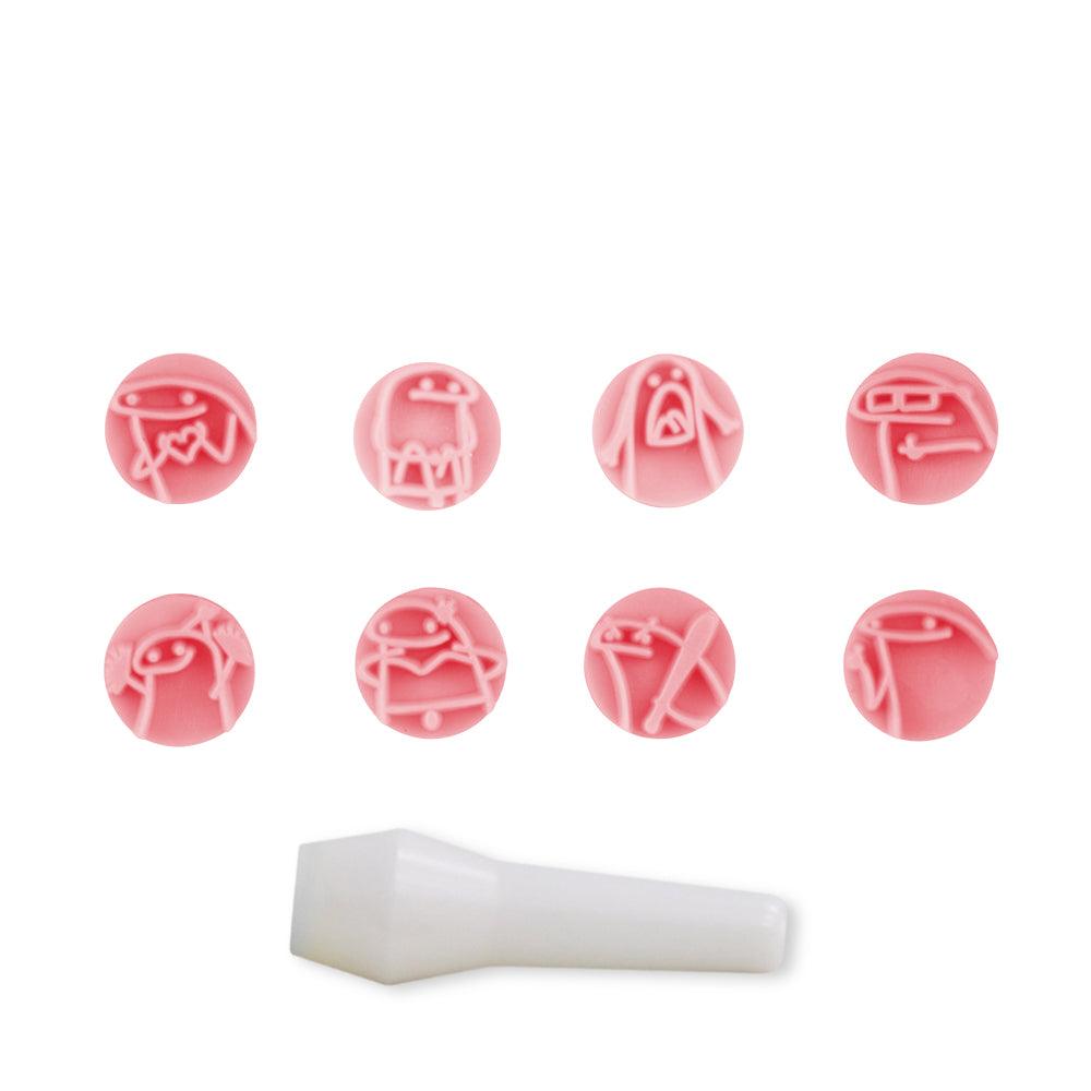 "Flork" Embossing Candy Stamp Set  (9 pieces) - ViaCheff.com