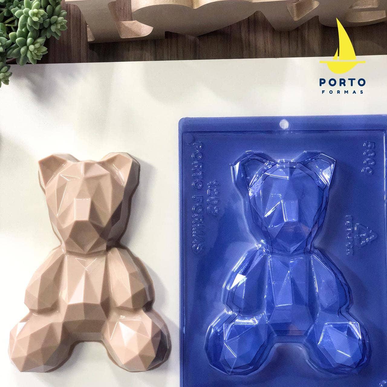 Geometric Bear 3-Part Chocolate Mold - ViaCheff.com