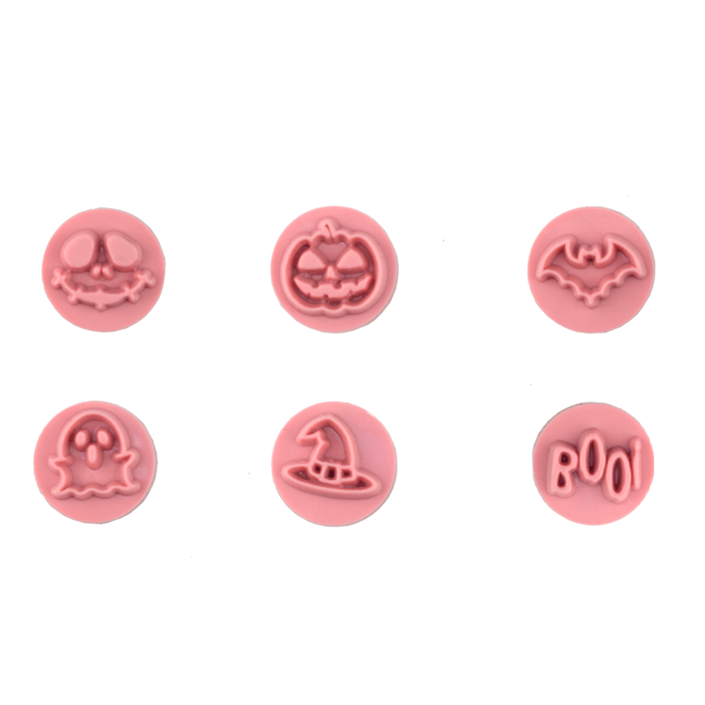 "Halloween" Embossing Candy Stamp Set  (7 pieces) 2cm - ViaCheff.com