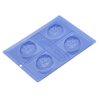 Thumbnail for 55mm Jack-o'-lantern 3-Part Chocolate Mold for Hot Chocolate Bomb (Porto Formas) - ViaCheff.com