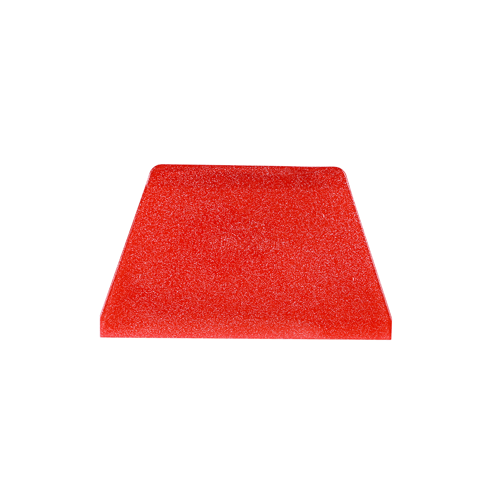 Large Plastic Smoothing Spatula Model N.1 "Shine Line" 21cm RED - ViaCheff.com