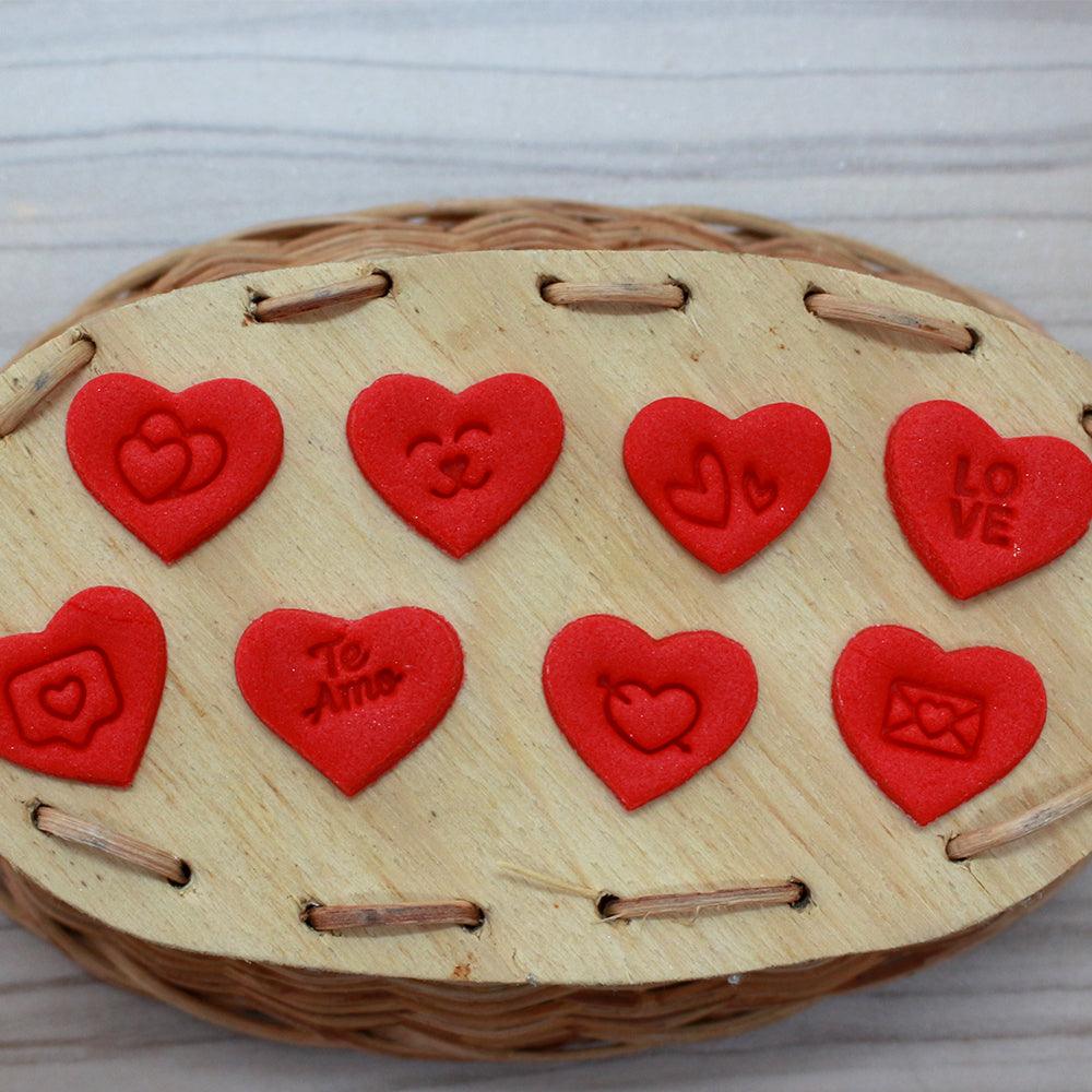 "Love" Embossing Candy Stamp Set  (9 pieces) - ViaCheff.com