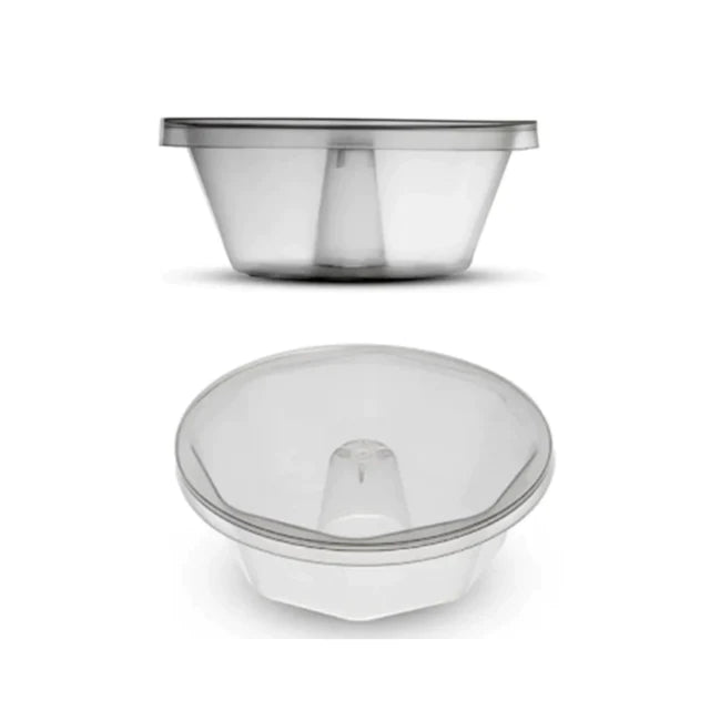 Oven Safe Plastic Pudding/Flan Pan With Lid - 8 Pack (250ml) - ViaCheff.com