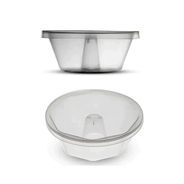 Oven Safe Plastic Pudding/Flan Pan With Lid - 10 Pack (120ml) - ViaCheff.com