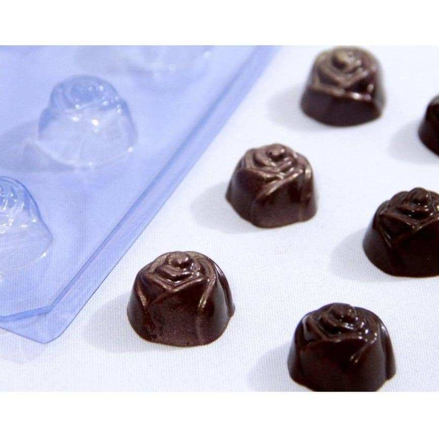Rose Chocolate Mold, Wholesale Silicone Flower Chocolate Molds