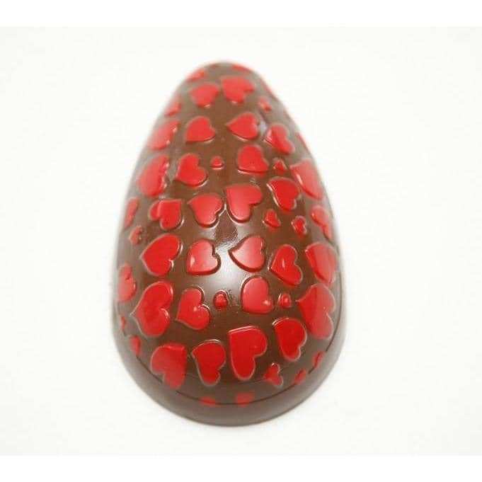 Heart Textured Easter Egg Chocolate Mold (350g Shell) - ViaCheff.com