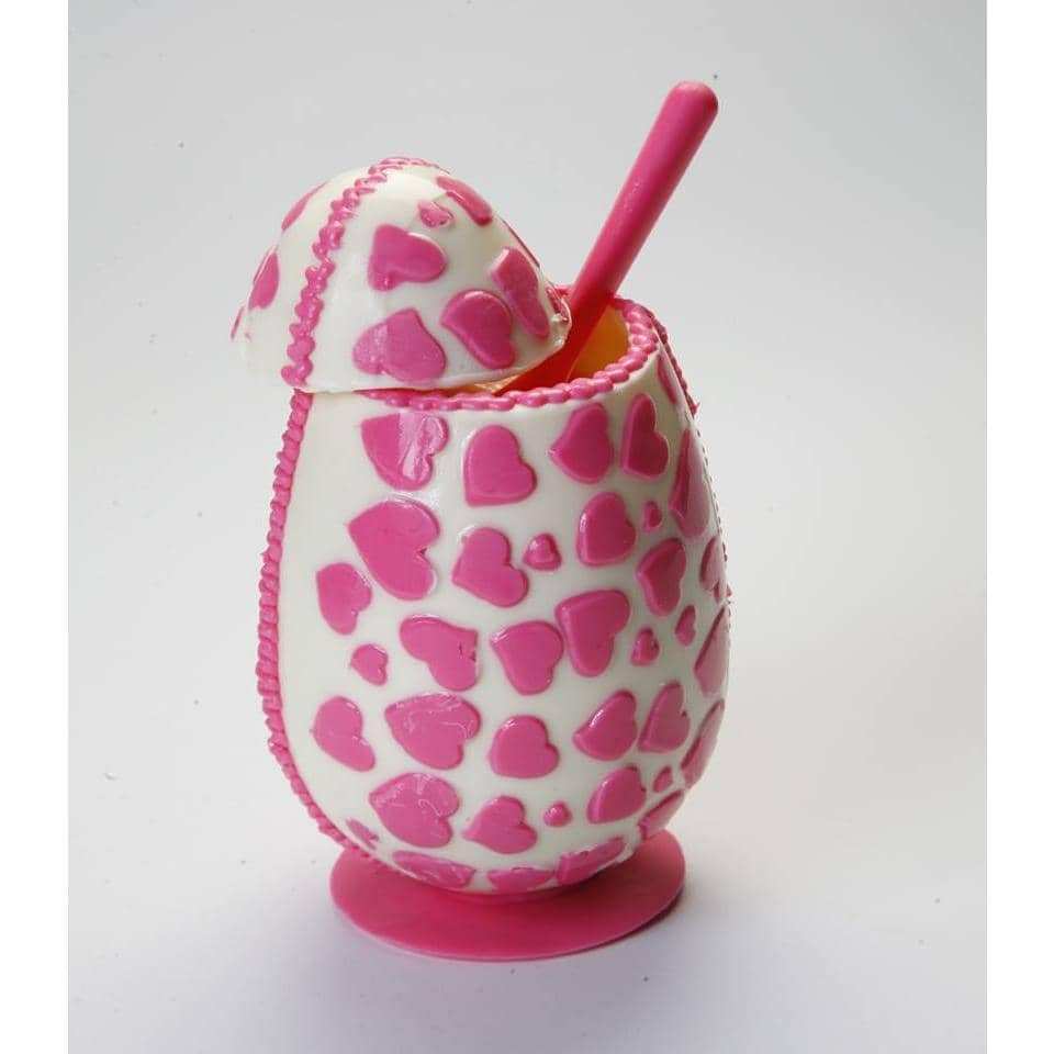 Heart Textured Easter Egg Chocolate Mold (350g Shell) - ViaCheff.com