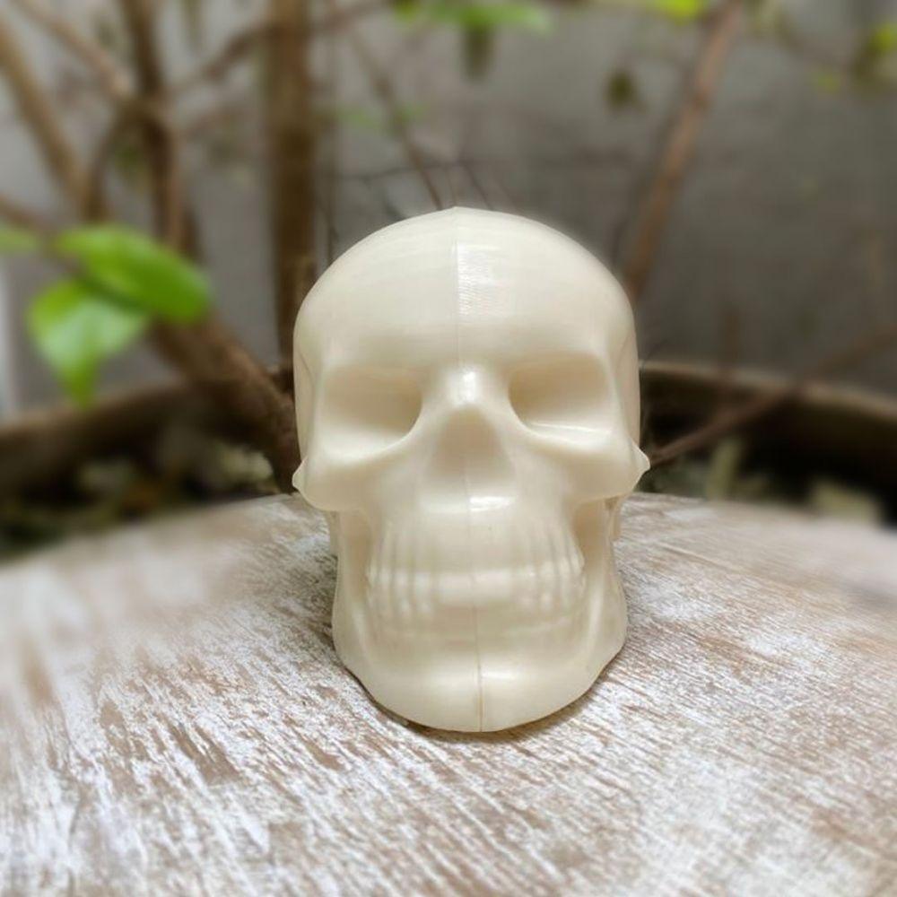 65mm Skull 3-Part Chocolate Mold (BWB) - ViaCheff.com