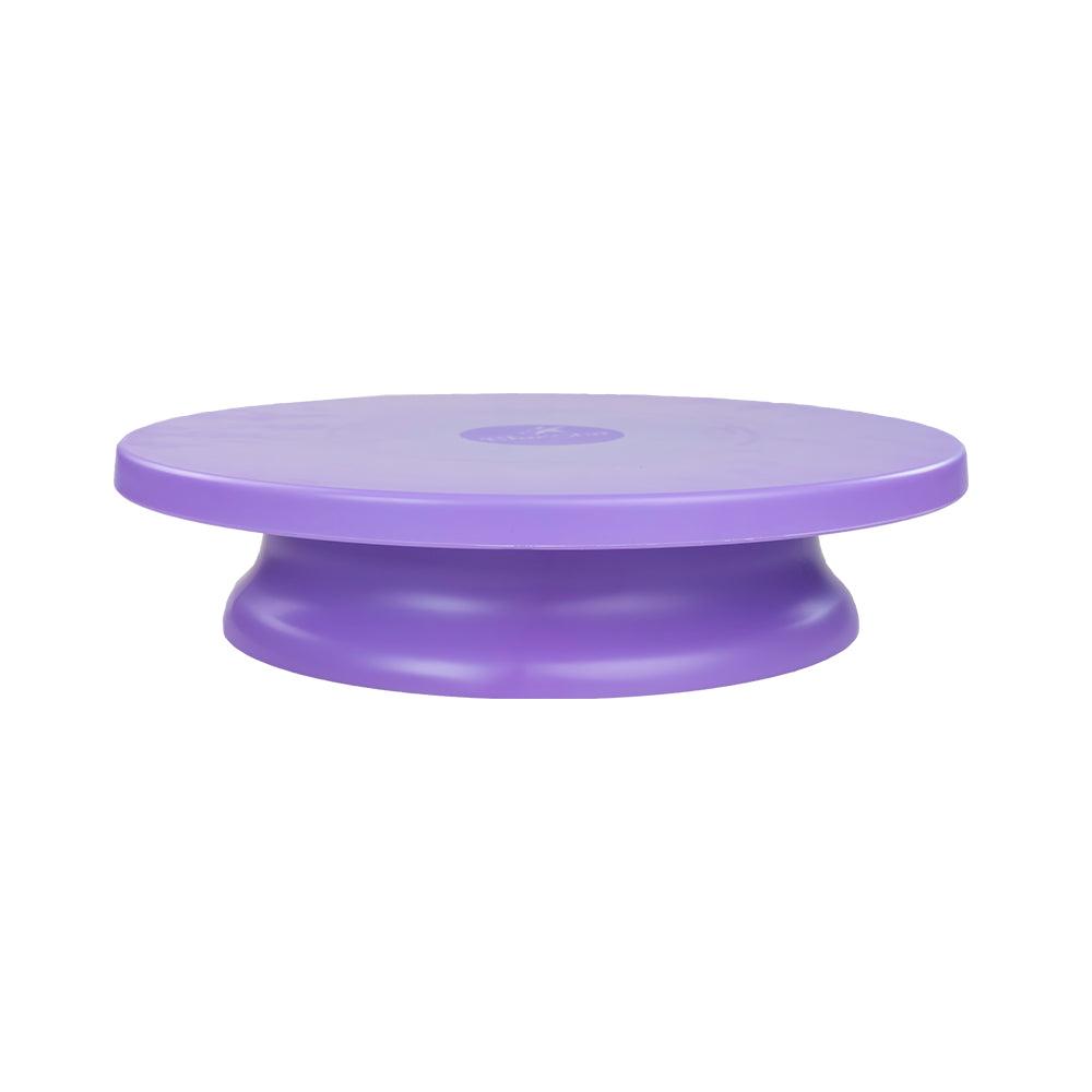 Solid Lavender Plastic Cake Turntable  - 29cm (11.5 Inches) - ViaCheff.com