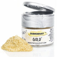 Thumbnail for The Sugar Art - DiamonDust - Edible Glitter For Decorating Cakes, Cupcakes & More - Kosher, Food-Grade Coloring - Gold - 3 grams - ViaCheff.com